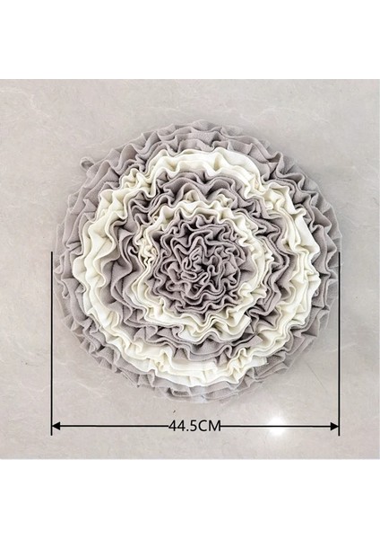 Baza Tarzı Mat ve 15CM Top Köpek Snuffle Mat Pet Yavaş Besleyici Dağıtıcı Davranır Ped Yıkanabilir Bulmaca Besleme Burun Iş Oyuncak Köpek Kapalı Iq Eğitim Koklama Mat (Yurt Dışından)