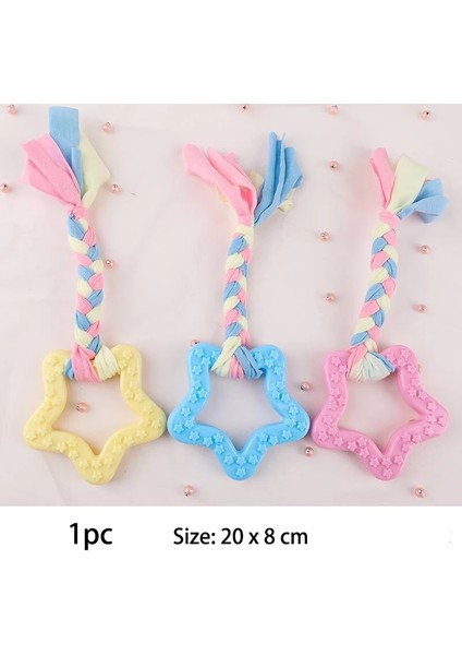 No.6 Tarzı Sarı Küçük Köpek Chews Için Pet Köpek Oyuncaklar Tpr Düğüm Oyuncaklar Isırmaya Dayanıklı Molar Diş Temizleme Köpek Eğitim Malzemeleri Interaktif Aksesuarlar (Yurt Dışından)