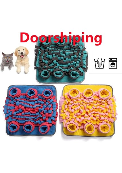 Mavi Stil Doorg Link Köpek Oyuncakları Iq'yu Artırın Etkileşimli Yavaş Dağıtım Besleyici Mat Pet Bulmaca Köpek Eğitim Oyunları Besleme Gıda Oyuncak (Yurt Dışından) fırsatları