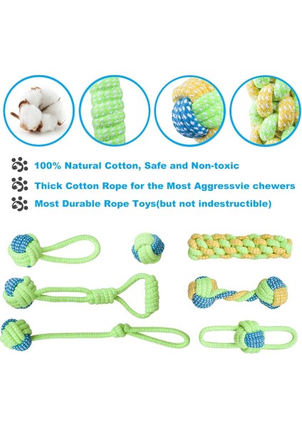 Pembe-5pcs-L Tarzı Resim Olarak 7 Paket Köpek Halat Oyuncak Çiğneme Pamuk Açık Dişler Temiz Köpek Topu Halat Oyuncaklar Orta Küçük Pet Köpekler Için Interaktif Oyuncaklar TY0102 (Yurt Dışından)