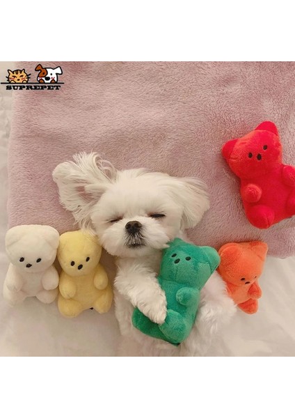 Beyaz Stil Suprpet Küçük Köpekler Için Sevimli Köpek Oyuncakları Polar Chew Köpek Cızırtılı Oyuncak Yavru Palm Için Boyut Ayı Yavru Oyuncaklar Köpekler Evcil Hayvan Aksesuarları (Yurt Dışından)