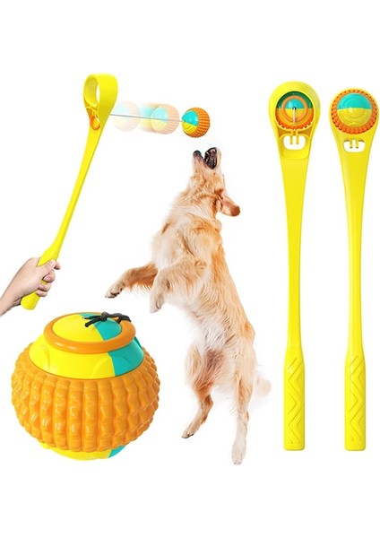 Yeşil Stil Köpekler Oyuncak Pet Fırlatma Çubuğu Köpek Eğitimi Interaktif Çiğneme Oyuncakları Top Isırmaya Dayanıklı Fırlatma Topu Oyunu Oyuncak Açık Pet Ürün (Yurt Dışından) fiyatları