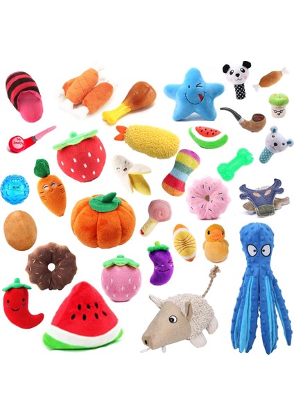 G Tarzı 12 Paket Pet Köpek Küçük Büyük Köpekler Için Cızırtılı Oyuncaklar Yavru Çiğneme Oyuncaklar Topu Yumuşak Peluş Squeaker Cızırtılı Oyuncaklar Köpek Aksesuarları Için (Yurt Dışından) fiyatları