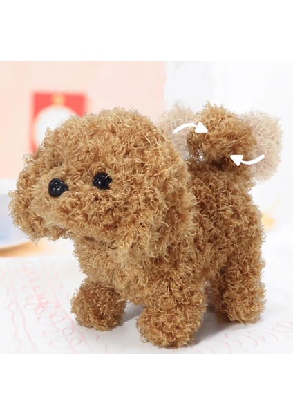 D Stili Gerçekçi Oyuncak Simülasyon Köpek Akıllı Çağrılan Yürüyüş Elektrikli Peluş Oyuncak Teddy Robot Köpek Oyuncak Noel Hediyesi Için Yavru Peluş (Yurt Dışından)