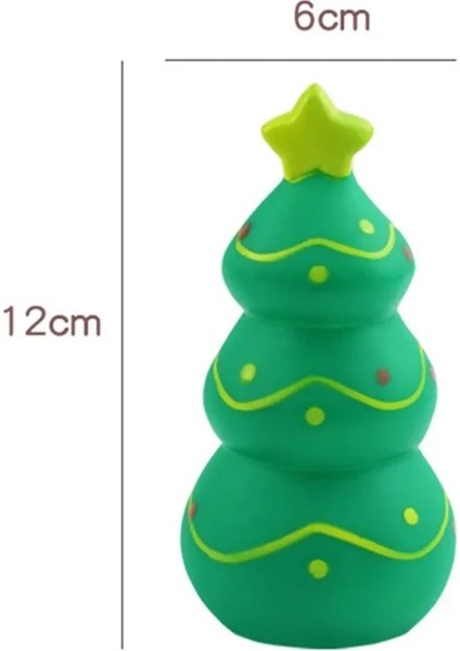 C Stili Kauçuk Köpek Cızırtılı Çiğneme Oyuncak Noel Ağacı Noel Baba Elk Küçük Orta Köpekler Için Interaktif Oyun Eğitim Oyuncaklar Pet Malzemeleri (Yurt Dışından)
