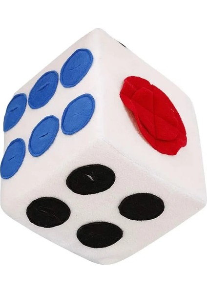 Beyaz Stil 20X20X20CM Yıkanabilir Pet Koklama Halı Köpek Kokulu Eğitim Oyuncaklar Etkileşimli Iq Eğitim Oyuncak Renkli Zar Şekli Evcil Hayvan Aksesuarları (Yurt Dışından)