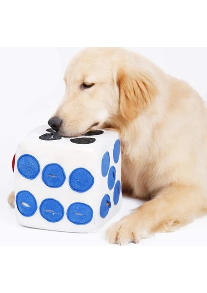 Beyaz Stil 20X20X20CM Yıkanabilir Pet Koklama Halı Köpek Kokulu Eğitim Oyuncaklar Etkileşimli Iq Eğitim Oyuncak Renkli Zar Şekli Evcil Hayvan Aksesuarları (Yurt Dışından) fırsatları