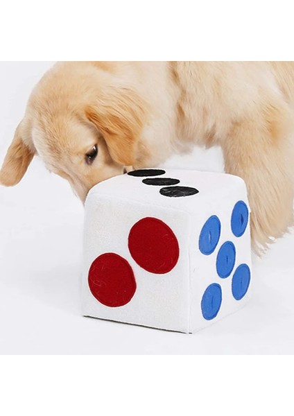 Beyaz Stil 20X20X20CM Yıkanabilir Pet Koklama Halı Köpek Kokulu Eğitim Oyuncaklar Etkileşimli Iq Eğitim Oyuncak Renkli Zar Şekli Evcil Hayvan Aksesuarları (Yurt Dışından) indirimleri