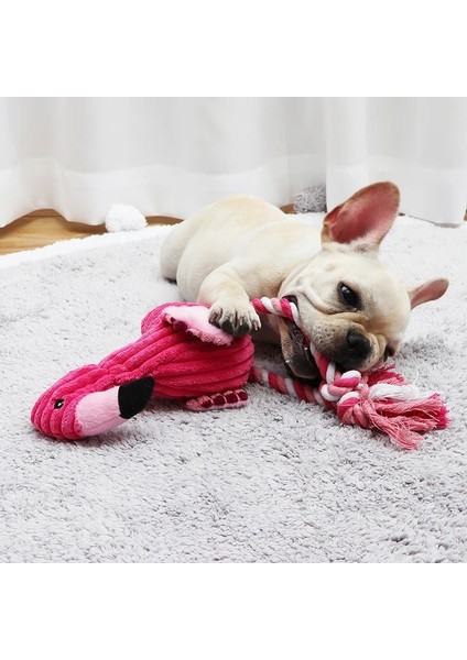Sarı Piliç Tarzı Resim Olarak Sevimli Peluş Flamingo Köpek Chew Oyuncaklar Küçük Doguahua Için Fransız Bulldog Interaktif Cızırtılı Ses Yavru Oyuncak Mascotas Malzemeleri (Yurt Dışından)