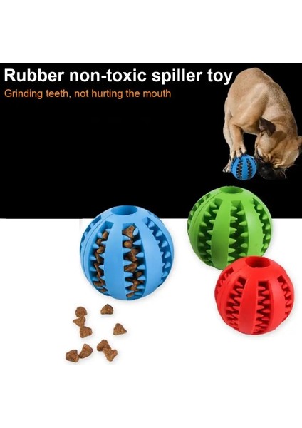 Sarı Stil Çap 4.8cm Köpek Oyuncak Iq Chew Dayanıklı Lastik Top Sızıntı Gıda Diş Fırçası Diş Kaşıyıcı Etkileşimli Pet Diş Çıkarma Eğitim Gıda Dağıtıcı Oyun Topu (Yurt Dışından)