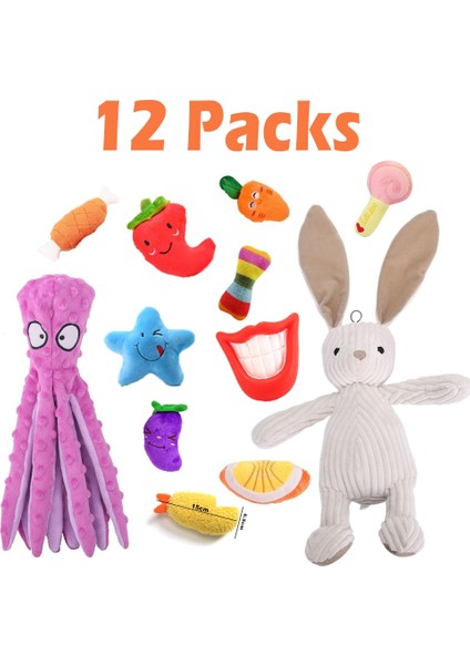Ben Stil 3- Küçük Büyük Köpekler Için Köpek Squeaky Oyuncak Seti Aksesuarları Peluş Köpek Oyuncakları Top Yavru Köpekler Squeaker Squeaky Oyuncak Seti (Yurt Dışından)