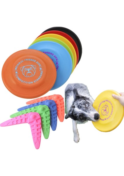 Siyah A-178MM Stili 178 mm 1 Adet Köpek Uçan Det Köpek Oyuncakları Eğitimi Uçan Diskler Interaktif Isırmaya Dayanıklı Silika Jel Yumuşak Özel Fotoğraf Uçan Diskler (Yurt Dışından) fırsatları
