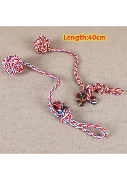 Rastgele Renk 4 Stili 1 Bilgisayar 32CM Çap 6cm Pet Köpek Isırığı Halat Neps Topu Köpekler Pet Malzemeleri Pet Köpek Yavrusu Pamuk Chew Düğüm Oyuncak Dayanıklı Interaktif Neps Topu (Yurt Dışından)