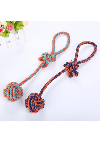 Rastgele Renk 4 Stili 1 Bilgisayar 32CM Çap 6cm Pet Köpek Isırığı Halat Neps Topu Köpekler Pet Malzemeleri Pet Köpek Yavrusu Pamuk Chew Düğüm Oyuncak Dayanıklı Interaktif Neps Topu (Yurt Dışından)