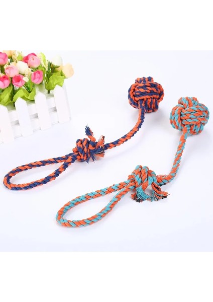 Rastgele Renk 4 Stili 1 Bilgisayar 32CM Çap 6cm Pet Köpek Isırığı Halat Neps Topu Köpekler Pet Malzemeleri Pet Köpek Yavrusu Pamuk Chew Düğüm Oyuncak Dayanıklı Interaktif Neps Topu (Yurt Dışından)
