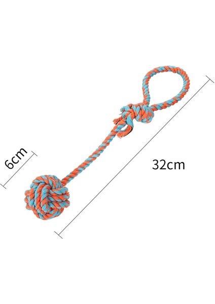 Rastgele Renk 4 Stili 1 Bilgisayar 32CM Çap 6cm Pet Köpek Isırığı Halat Neps Topu Köpekler Pet Malzemeleri Pet Köpek Yavrusu Pamuk Chew Düğüm Oyuncak Dayanıklı Interaktif Neps Topu (Yurt Dışından)