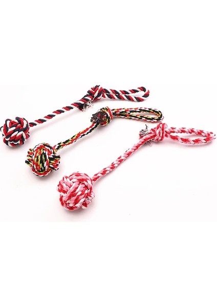 Rastgele Renk 4 Stili 1 Bilgisayar 32CM Çap 6cm Pet Köpek Isırığı Halat Neps Topu Köpekler Pet Malzemeleri Pet Köpek Yavrusu Pamuk Chew Düğüm Oyuncak Dayanıklı Interaktif Neps Topu (Yurt Dışından)