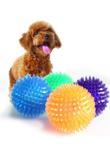 Turuncu Tarzı L-11CM Pet Köpek Oyuncaklar Kedi Köpek Sondaj Oyuncak Polka Gıcırtılı Diş Temizleme Topu Tpr Eğitim Pet Diş Çiğneme Oyuncak Diken Topları Aksesuarları (Yurt Dışından) modelleri