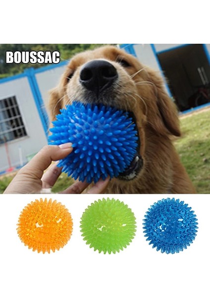 Turuncu Tarzı L-11CM Pet Köpek Oyuncaklar Kedi Köpek Sondaj Oyuncak Polka Gıcırtılı Diş Temizleme Topu Tpr Eğitim Pet Diş Çiğneme Oyuncak Diken Topları Aksesuarları (Yurt Dışından) indirimleri
