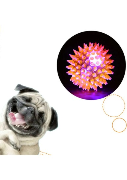 6.5cm Rastgele Renk Stili Yumuşak Kauçuk Aydınlık Sesli Elastik Bite Chew Oyuncaklar Köpek Kedi Kanadı Top Köpek Oynayan Elastik Top Pet Malzemeleri (Yurt Dışından) modelleri
