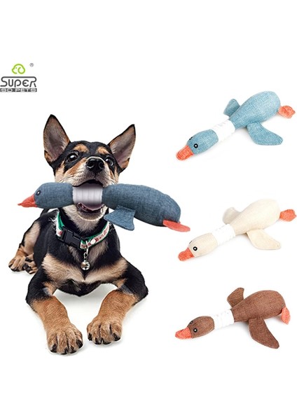E Stili Gösteri Olarak Karikatür Vahşi Kaz Peluş Köpek Oyuncaklar Isırmaya Direnç Cızırtılı Ses Diş Temizleme Için Pet Oyuncak Yavru Köpekler Malzemeleri Çiğnemek (Yurt Dışından) fırsatları