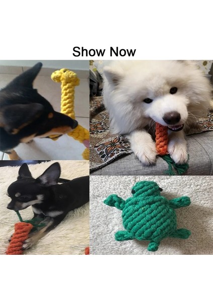 Şeker Tarzı Bedensiz 1 Adet Pet Köpek Oyuncaklar Karikatür Hayvan Köpek Chew Oyuncaklar Dayanıklı Örgülü Isırmaya Dayanıklı Köpek Molar Temizleme Dişleri Pamuk Halat Oyuncak (Yurt Dışından)