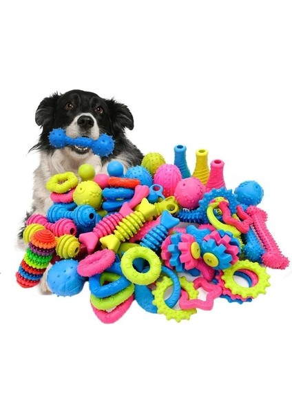 Kumral Tarzı M Beden Rastgele Yavru Pet Oyuncaklar Küçük Köpekler Için Kauçuk Direnç Isırma Köpek Oyuncak Diş Temizleme Chew Eğitim Oyuncaklar Pet Malzemeleri (Yurt Dışından) fırsatları