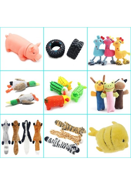 281-C Stili 1 Adet Renkli Çığlık Atan Kauçuk Domuz Pet Alay Squeak Squeaker Chew Oyuncak Yavru Oyuncak Köpekler Için Büyük Köpekler Için Ses Sesli Köpek Oyuncakları (Yurt Dışından) modelleri
