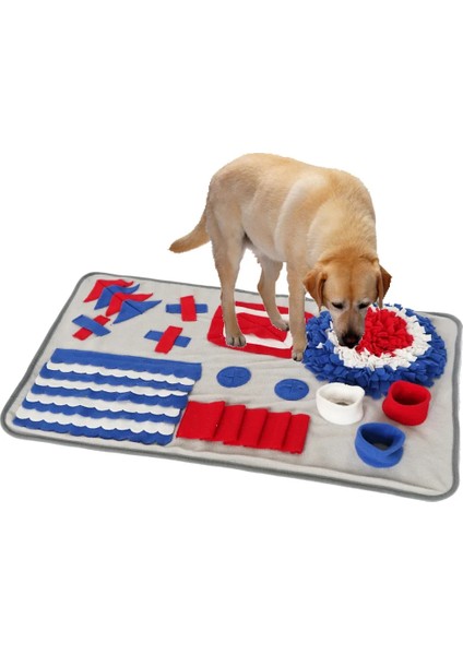 Zise Yancong Tarzı Pet Köpek Snuffle Mat Burun Kokusu Eğitimi Koklama Pedi Köpek Bulmaca Oyuncak Yavaş Besleme Kase Gıda Dağıtıcı Halı Yıkanabilir Köpek Oyuncakları (Yurt Dışından)