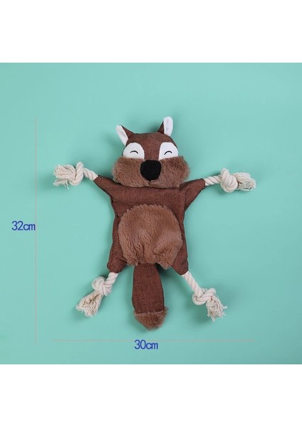 Sincap Tarzı Komik Yumuşak Peluş Halat Pet Oyuncak Sevimli Cızırtılı Sesli Oyuncaklar Sincap Boz Ayı Chew Köpek Oyuncak Aksesuarları Malzemeleri (Yurt Dışından)