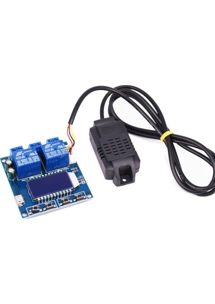 LED Göstergeli Sıcaklık ve Nem Kontrollü 2 Kanal Bağımsız Röle Modülü XY-TR01