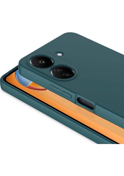 Xiaomi Redmi 13C Kılıf Lansman Silikon Içi Kadife + Ekran Koruyucu
