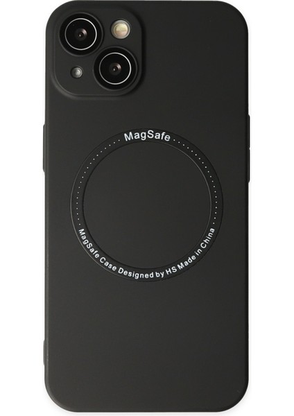 Apple iPhone 14 Kılıf Jack Magneticsafe Lens Silikon - Siyah