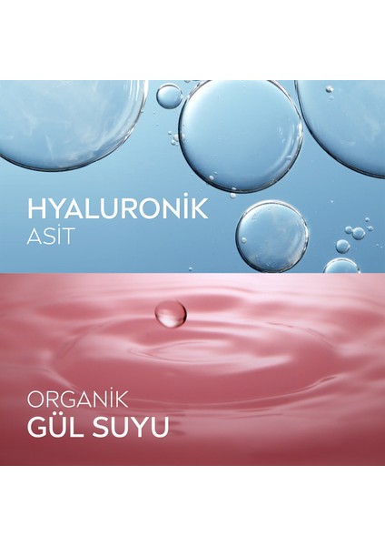 NIVEA Aqua Rose Organik Gül Suyu İçeren Çift Fazlı Makyaj Temizleme Suyu 400ml, Tüm cilt tipleri için, Yüz Göz ve Dudak Temizleme, Tonik Etkisi