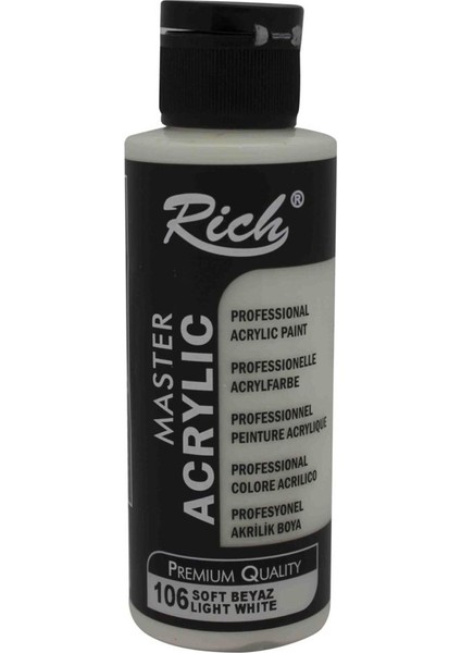 Rich Master Akrilik Boya 120 cc Beyaz