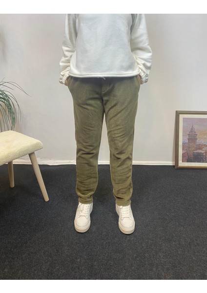 Kadın Rahat Kalıp Beli Lastikli Cepli Polar Eşofman Altı SPR24EAK71 modelleri