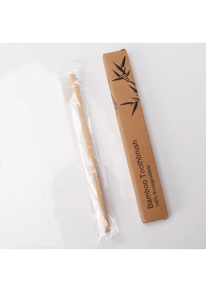 Adet Yeşil Doğal Bambu Diş Fırçası Yumuşak Kıl Kömür Dişler Ev Otel Için Çevre Dostu Ürünler Taşınabilir Seyahat Diş Fırçası (Yurt Dışından)