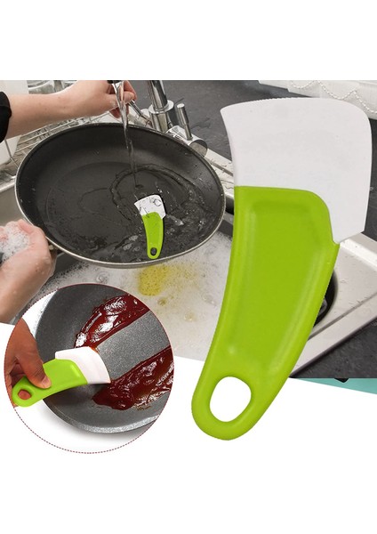 Ev Temizlik Spatula Gres Isıya Dayanıklı Temizlik Esnek Kalınlaşmış Kazıyıcı Tava Kazıyıcı Aracı Yeşil (Yurt Dışından) fırsatları