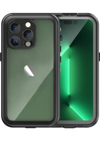 Iphone 14 Için Kılıf Pro 12FT Askeri Darbeye Su Geçirmez Dahili Ekran (Yurt Dışından)