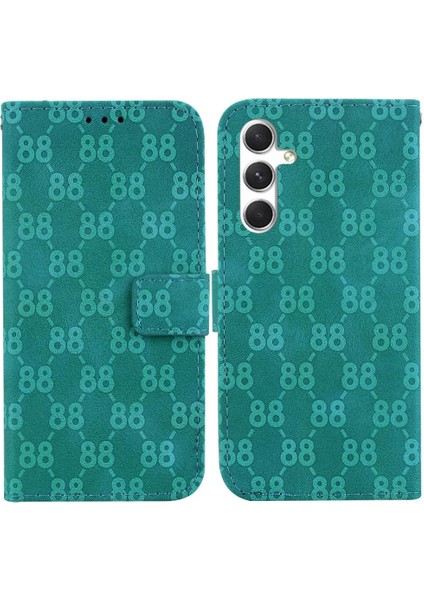 Samsung Galaxy S24 5g Için Telefon Kılıfı Kickstand Kart Tutucu Cüzdan Kapak Pu (Yurt Dışından)