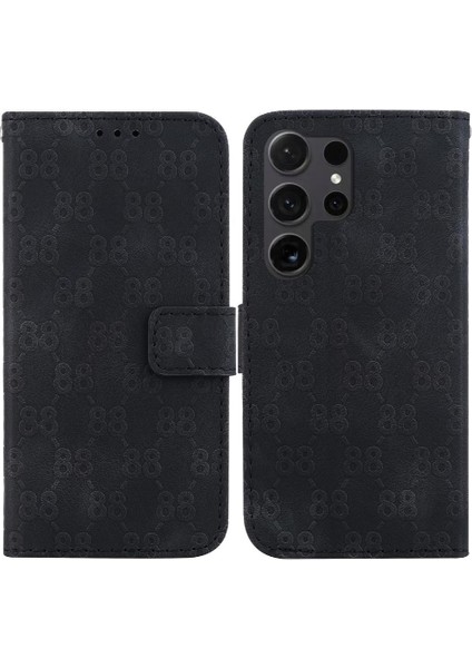 Telefon Kılıfı Için Samsung Galaxy S24 Ultra 5g Kickstand Pu Deri Çift 8 (Yurt Dışından)