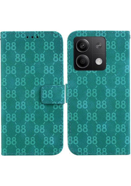 Telefon Kılıfı Için Xiaomi Redmi Not 13 5g Pu Deri Kart Tutucu Çift 8 (Yurt Dışından)