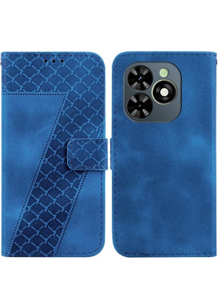 Tecno Spark 20/20C Flip Folio Kapak Kabartmalı Desen Kartı Için Telefon Kılıfı (Yurt Dışından)