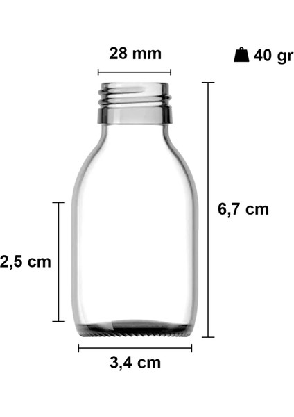 30 ml Şeffaf Kilitli Siyah Kapak Shot Şişesi 30 Cc Ginger Şat Beyaz Cam Şişe 1 Adet fiyatları