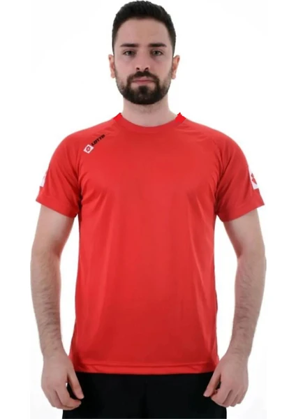 Erkek Kırmızı Kısa Kollu T-Shirt R8927