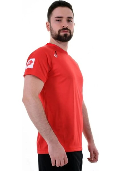 Erkek Kırmızı Kısa Kollu T-Shirt R8927