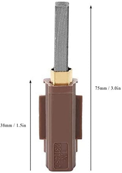Ametek Kuzu Elektrikli Vakum Motoru Için Ncanruı Karbon Fırça 2311480, 333261, 33326-1 12 Adet (Yurt Dışından) fiyatları