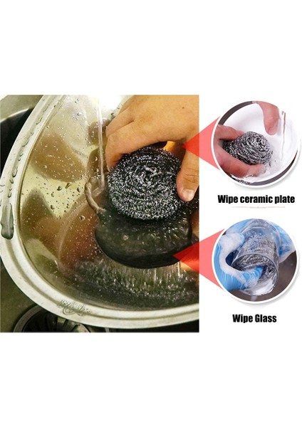 Eıtgzwas 2020 16 Adet Paslanmaz Çelik Süngerler Yıkayıcılar, Gereçler Yıkayıcı Ovma Pedleri Topu Pas Çıkarmak Için Kirli Tencere Temizleyici (Yurt Dışından) indirimleri