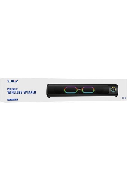 1800 Mah Portable 60W Rgb LED Işıklı Bluetooth Hoparlör Bts-85
