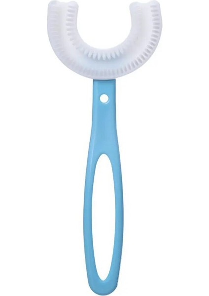 Kids U Vormige Tandenborstel Hele Mond Met Siliconen Haren Masaj Tandenborstel Orale Temizleme U-Vormige Eğitim Tandenborstels (Yurt Dışından)